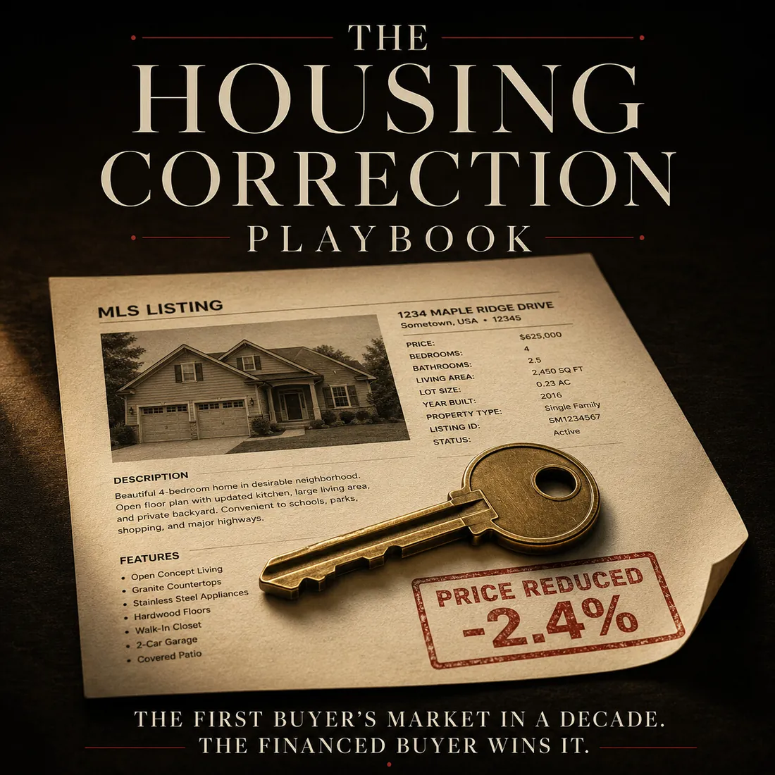 The Housing Correction Playbook